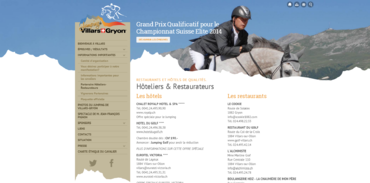 Jumping Villars Gryon - Hôteliers et restaurateurs