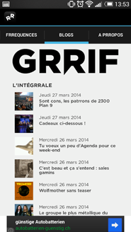 Onglet Blog - GRRIF