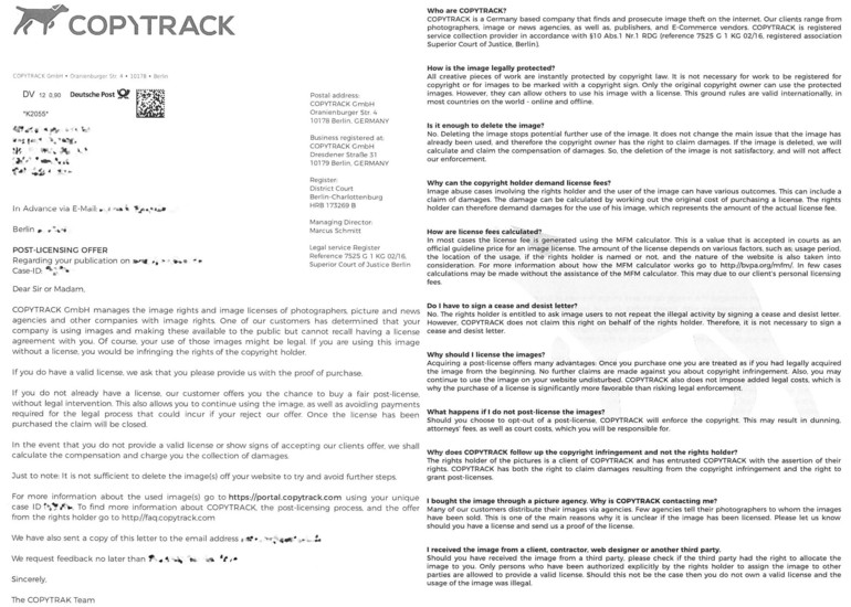 Exemple Copytrack