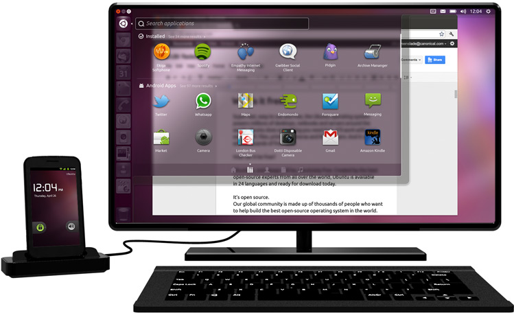 Ubuntu Mobile sur un Android Phone