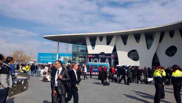 Vue générale du Mobile World Congress 2013