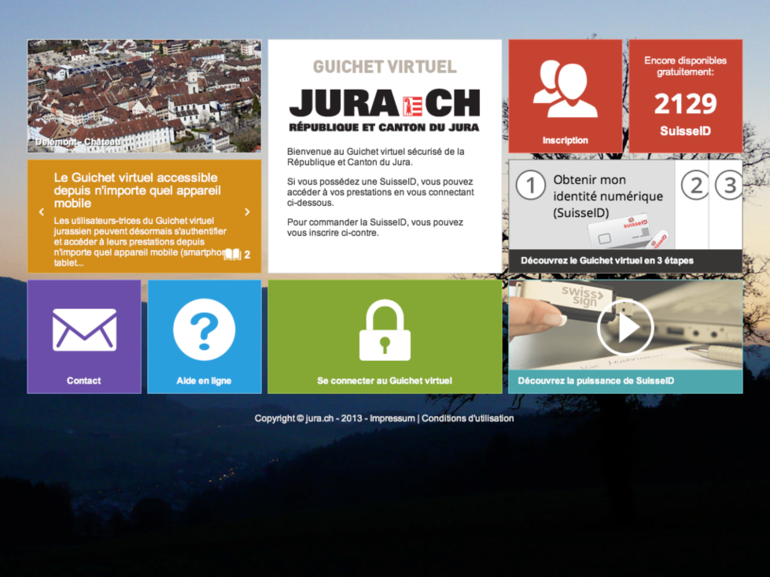 Guichet Virtual Jura - Flat Design