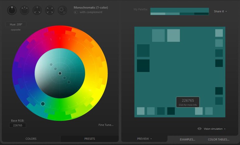 Outil Color Scheme Designer