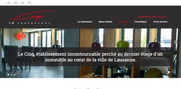 Restaurant Le Cinq - Ardoise de midi
