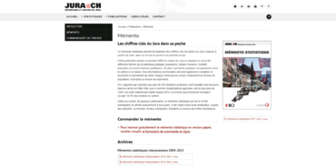 Statistique publique jurassienne - publications