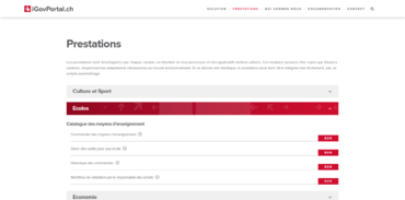 iGovPortal.ch - Prestations