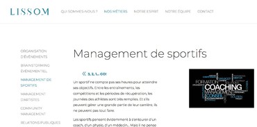 Lissom est une agence créée par cinq amis passionnés d'événementiel, de sport, de mode, de musique, de réseaux sociaux, de médias... Quel que soit votre projet, nous vous encadrons de A jusqu'à Z.