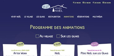 Programme des animations de l'édition 2018 du village de noël et des quais.