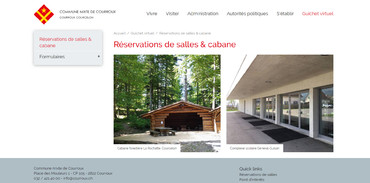 Commune mixte de Courroux - Réservation de salles et cabanes