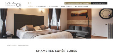 Hôtel Restaurant  le Terminus - Les chambres