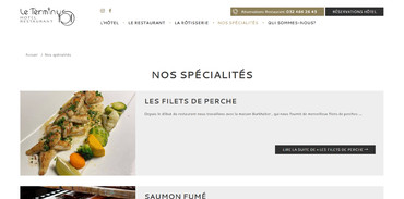 Hôtel Restaurant le Terminus - Les spécialités