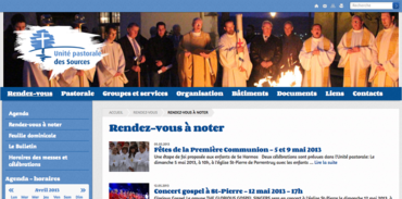 Unité pastorale des sources - Rendez-vous 