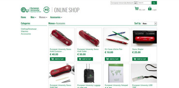  EUROPEAN UNIVERSITY - ONLINE SHOP
