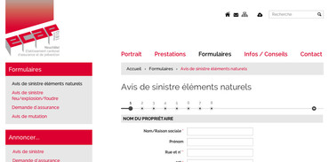ECAP Neuchâtel - Formulaire