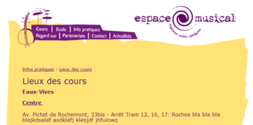 Espace Musical - Infos
