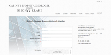 Cabinet d'ophtalmologie - Contact