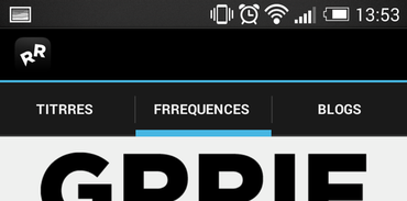 Application GRRIF - Fréquences