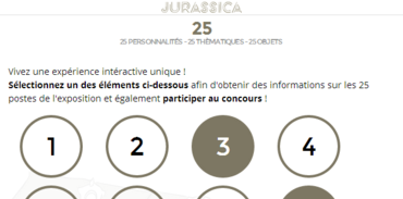 Jurassica - Accueil jeu