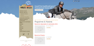 Jumping Villars Gryon - Programmes et horaires 