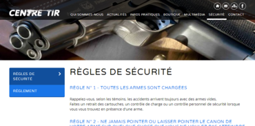 Centre Tir - Règles de sécurité