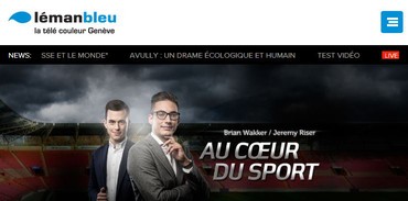 Léman Bleu - Affichage sur tablette