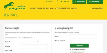 Boutique Pégasse - Compte