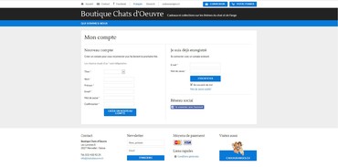Chats d'Oeuvre - Compte