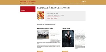 Festival du Jura - Programme détaillé