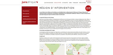 Jura Afrique - Région d'intervention