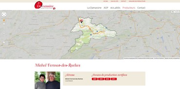 Damassine AOP - Producteurs (détails)