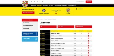 HC Ajoie - Calendrier