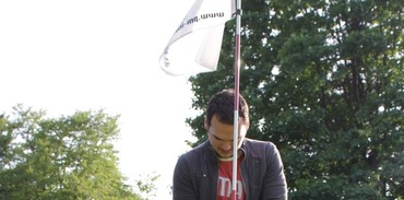 Sur le green du Swin Golf de La Caquerelle