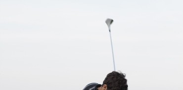 Sur le green du Swin Golf de La Caquerelle