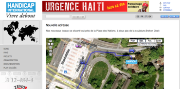 Nouvelle adresse