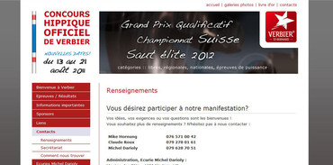  Concours Hippique de Verbier - Renseignements
