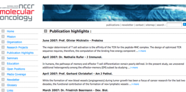 nccr molecular oncology