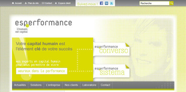 Aperçu du site ESPerformance