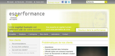Aperçu du site ESPerformance