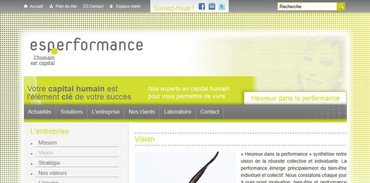 Aperçu du site ESPerformance