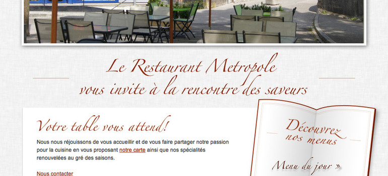 Votre table vous attend au Restaurant Metropole