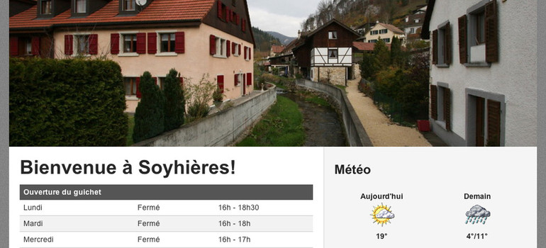 La commune de Soyhières crée un nouveau site internet