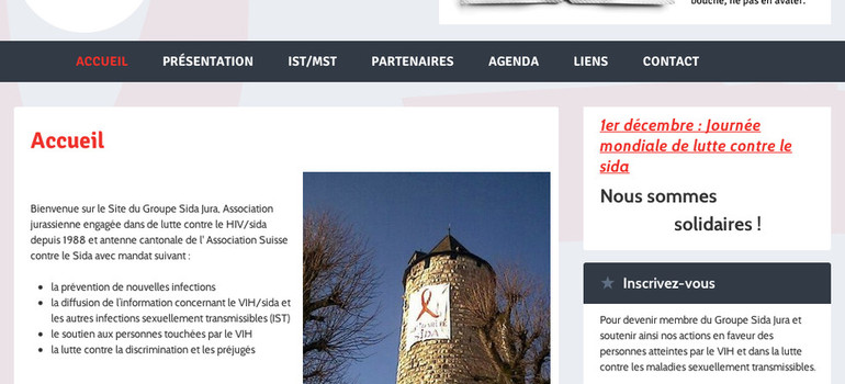 Le Groupe Sida Jura sur Internet