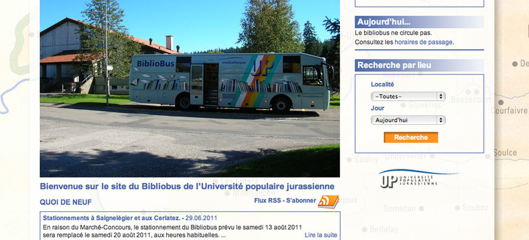 Le Bibliobus, la bibliothèque ambulante de la région présente son nouveau site Internet