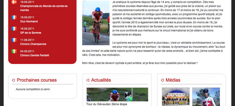 Artionet soutient un des espoirs du cyclisme suisse