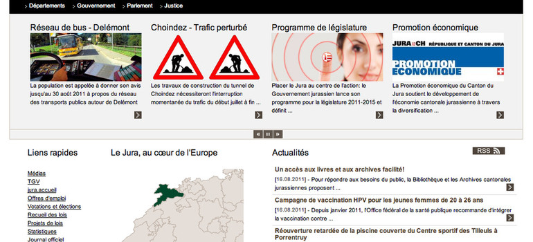 Le site du Canton du Jura premier site romand accrédité