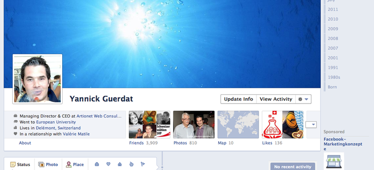 On a testé Facebook Timeline